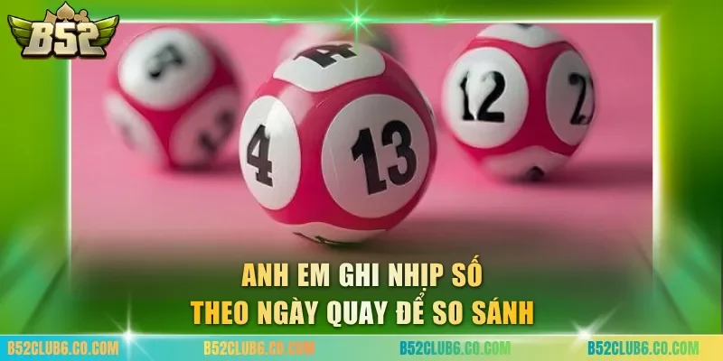 Anh em ghi nhịp số theo ngày quay để so sánh