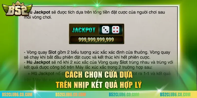 Cách chọn cửa dựa trên nhịp kết quả hợp lý