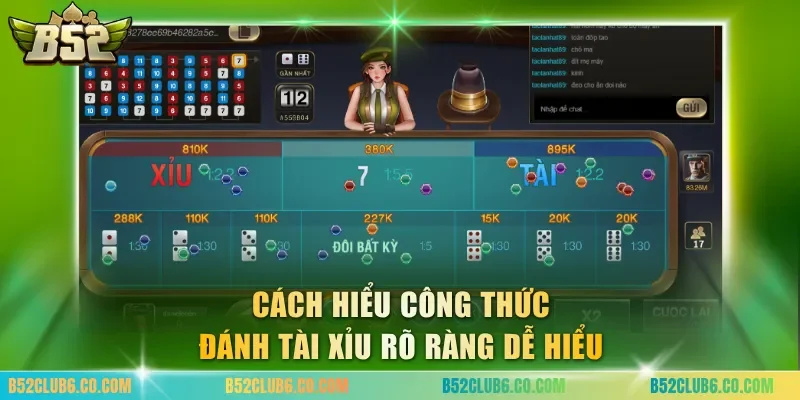 Cách hiểu công thức đánh tài xỉu rõ ràng dễ hiểu