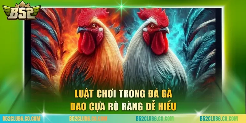 Luật chơi trong đá gà dao cựa rõ ràng dễ hiểu