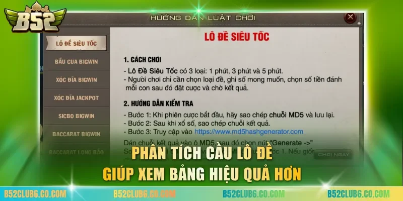 Phân tích cầu lô đề giúp xem bảng hiệu quả hơn